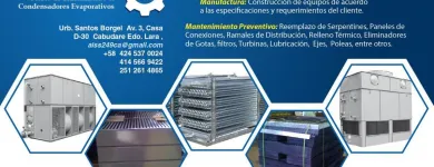 La imagen 4 de la Empresa TORRE DE ENFRIAMIENTO, CONDENSADOR EVAPORATIVO Ventiladores en Cabudare K