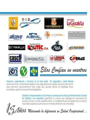 La imagen 2 de la Empresa ESOCA, C.A ESPECIALISTAS EN SALUD OCUPACIONAL