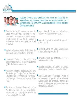 La imagen 3 de la Empresa ESOCA, C.A ESPECIALISTAS EN SALUD OCUPACIONAL