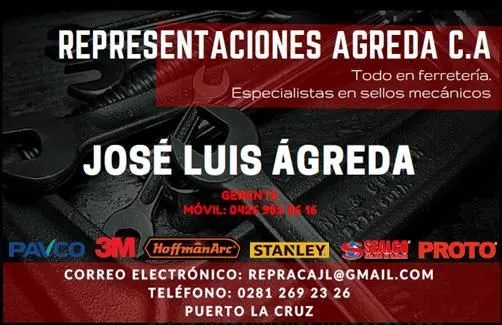 La imagen 3 de la Empresa REPRESENTACIONES AGREDA C.A
