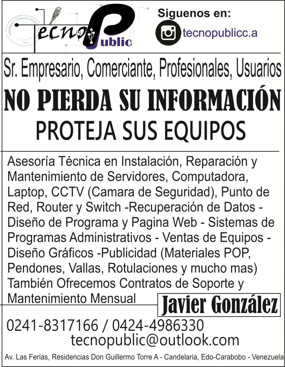 La imagen 6 de la Empresa TECNOPUBLIC C.A